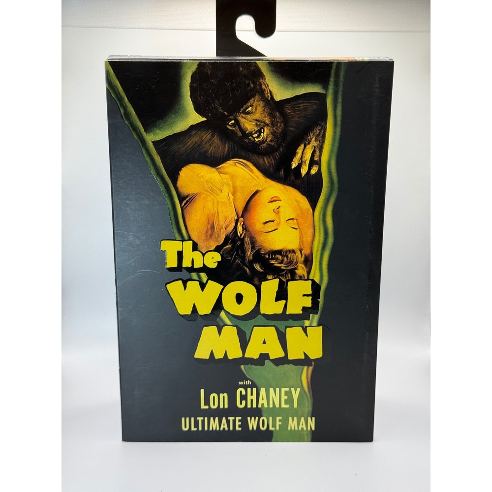 NECA Universal Monsters Ultimate Wolf Man Lon Chaney‎ Black White Action Figure